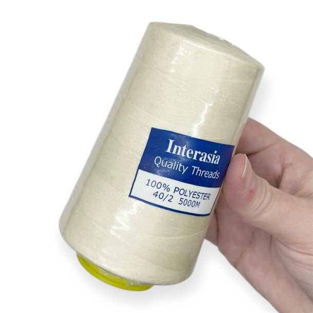 5000 meter r�hvid polyester sytr�d