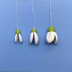 Ide-side 3D Quilling Vinterg�kker (med trin for trin fotos)