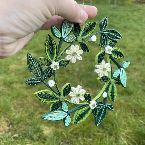 Instruktion Quilling Krans Britt Mari