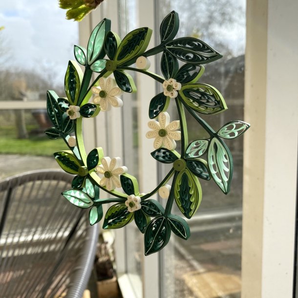 Instruktion Quilling Krans Britt Mari