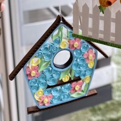 Instruktion Quilling Fuglehus