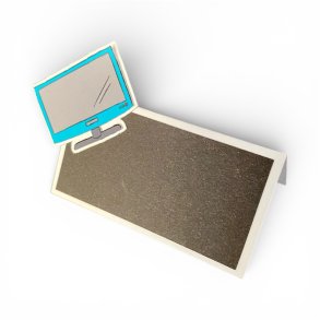 Bordkort gamer-tema, bl� sk�rm