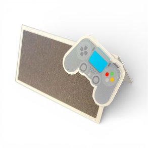 Bordkort gamer-tema, bl� kontroller