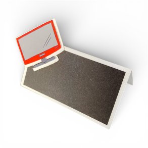 Bordkort gamer-tema, r�d sk�rm