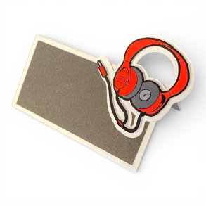 Bordkort gamer-tema, r�d headset