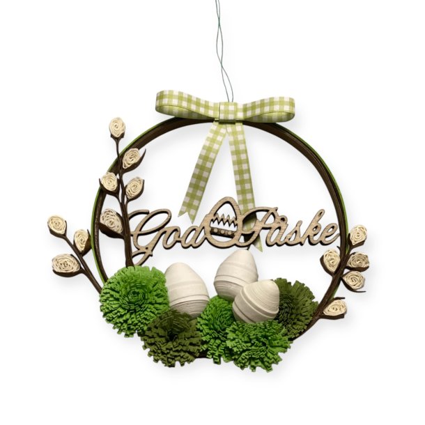 Laserskret tr-tekst God Pske