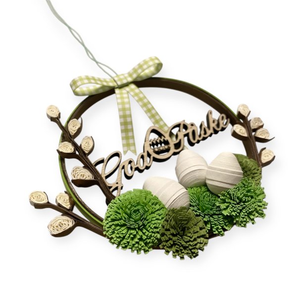 Laserskret tr-tekst God Pske