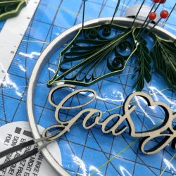 Instruktion Quilling Kristtorn kugle