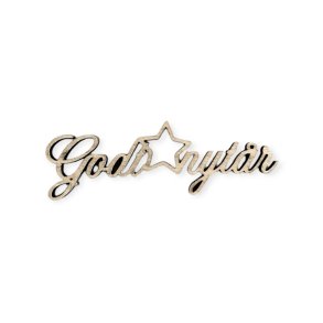 Laserskret tr-tekst Godt nytr