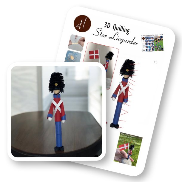 Ide-side 3D Quilling Stor Livgarder (med trin for trin fotos) 