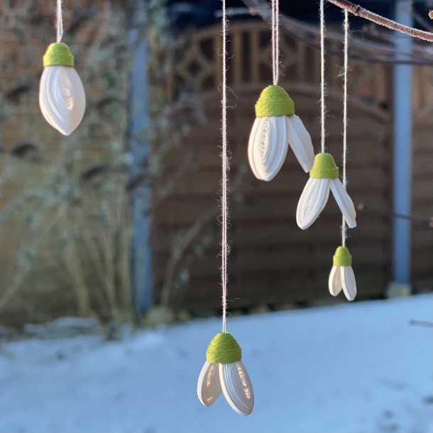 Ide-side 3D Quilling Vinterg�kker (med trin for trin fotos)