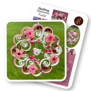 Ide-side Quilling �rstidsramme For�r (med trin for trin fotos) 