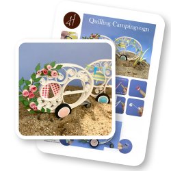 Ide-side Quilling Campingvogn (med trin for trin fotos) 