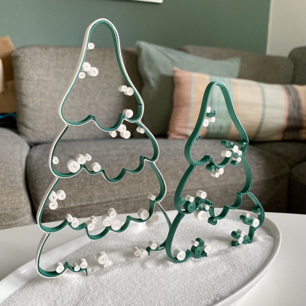 Ide-side Quilling Juletr�er (med trin for trin fotos) 