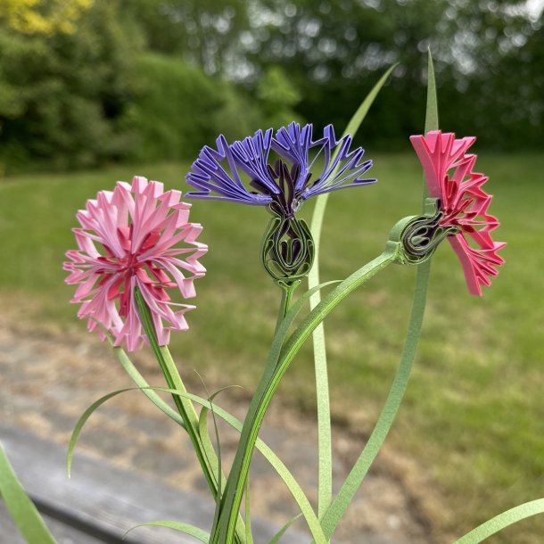 Instruktion Quilling Kornblomst