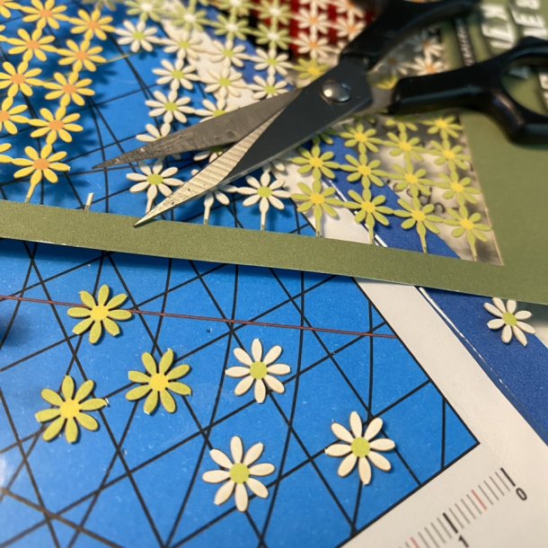 Laser-klippeark mini marguritter