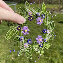 Instruktion Quilling Krans Britt Mari