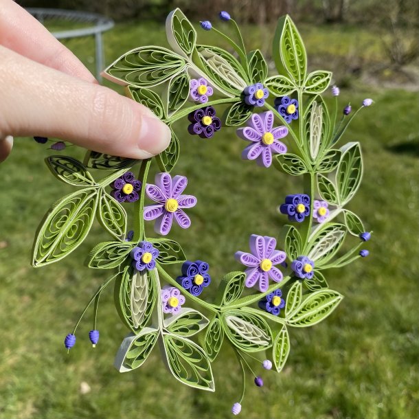 Instruktion Quilling Krans Britt Mari