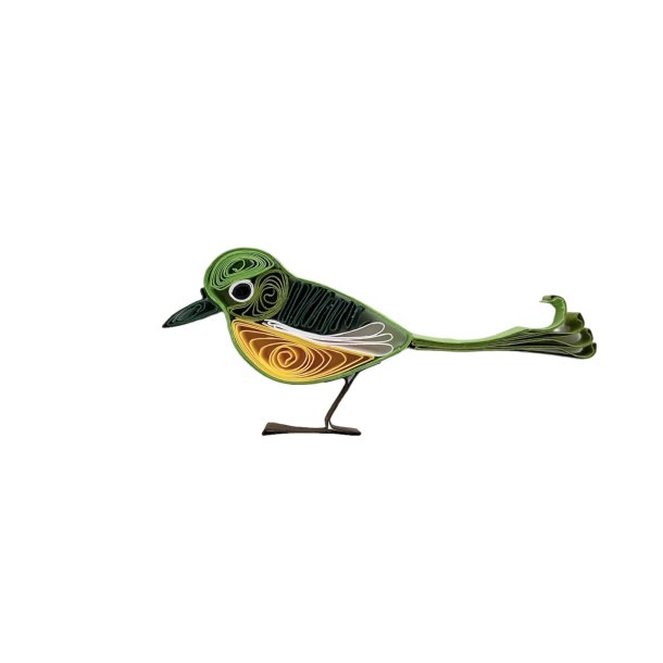 Modtag en mail med billede og ml p lille grn quilling fugl (ikke instruktion)