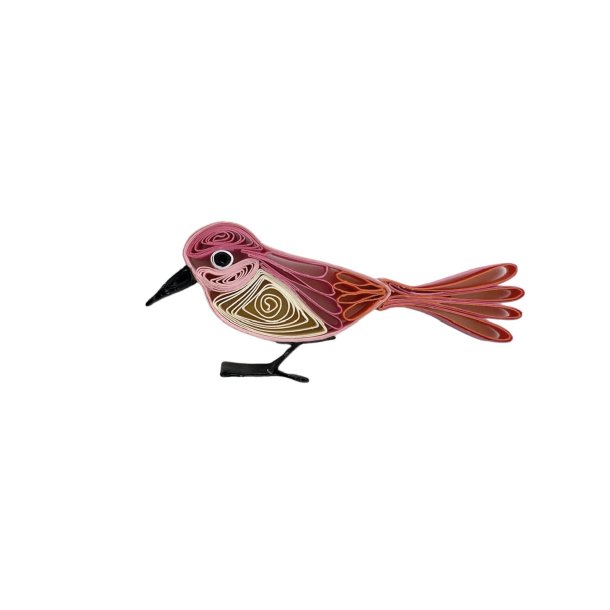 Modtag en mail med billede og ml p lille pink quillingfugl (ikke instruktion)
