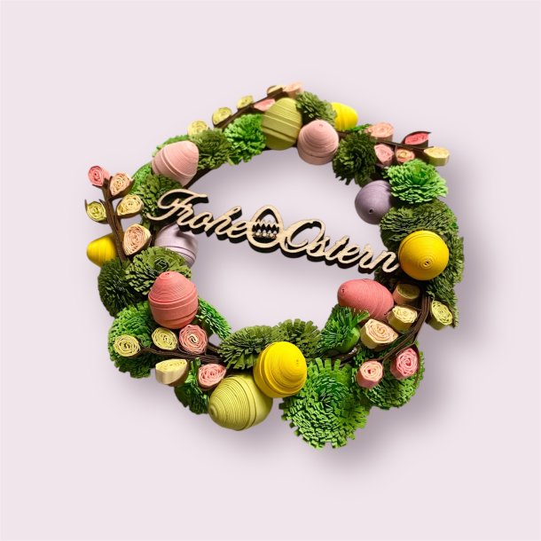 Laserskret tr-tekst Frohe Ostern