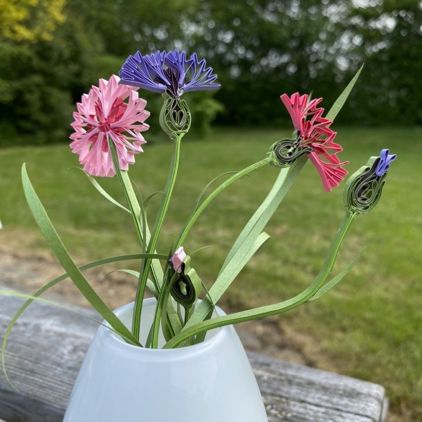 Instruktion Quilling Kornblomst