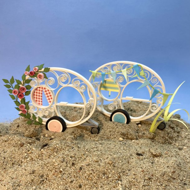 Ide-side Quilling Campingvogn (med trin for trin fotos) 