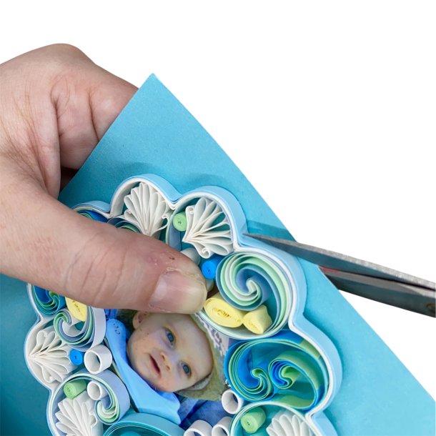Ide-side Quilling �rstidsramme Sommer (med trin for trin fotos) 