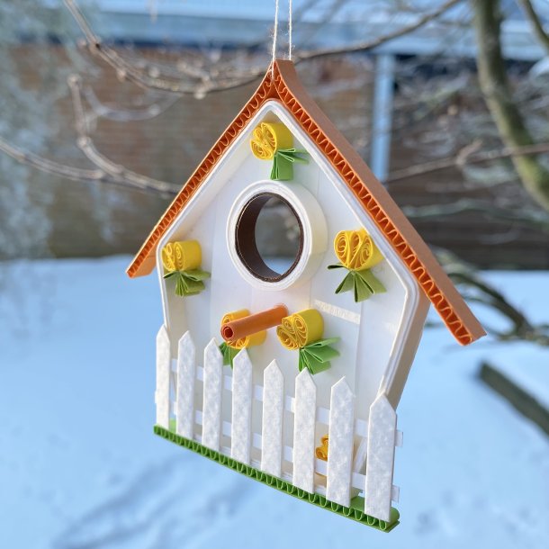 Instruktion Quilling Fuglehus