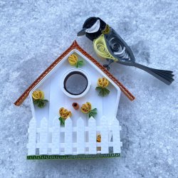 Instruktion Quilling Fuglehus