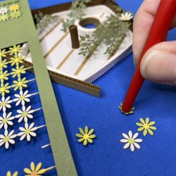 Laser-klippeark mini marguritter