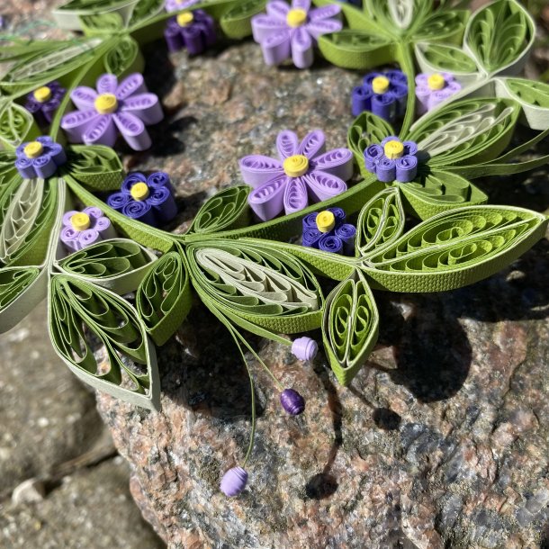 Instruktion Quilling Krans Britt Mari