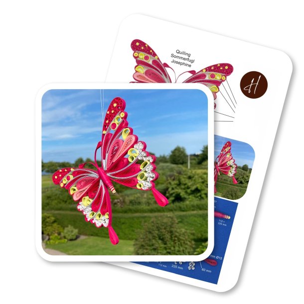 Ide-side Sommerfugl Josephine (ikke instruktion) men med ml p.