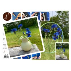 Instruktion Quilling Kornblomst