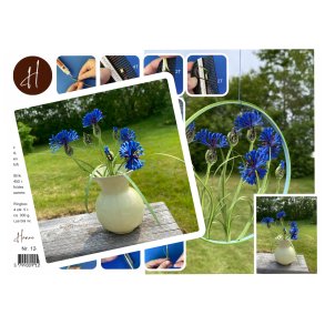 Instruktion Quilling Kornblomst