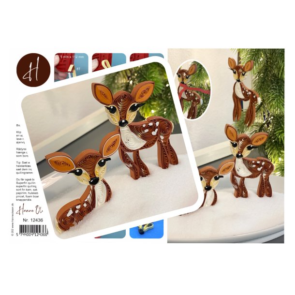 Instruktion Quilling R�dyr