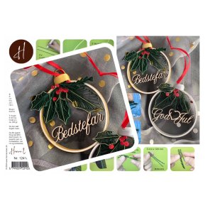 Instruktion Quilling Kristtorn kugle