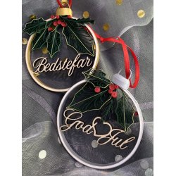 Laserskret tr-tekst Oldefar