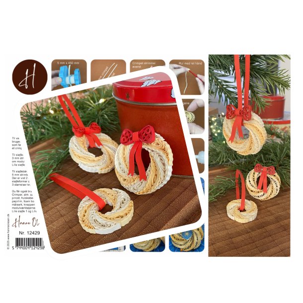 Instruktion Quilling Vaniljekrans med sljfe