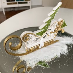 Instruktion Quilling Julekane