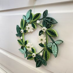 Instruktion Quilling Krans Britt Mari