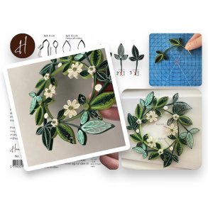 Instruktion Quilling Krans Britt Mari