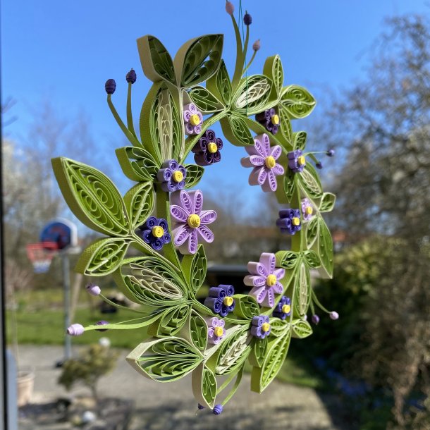 Instruktion Quilling Krans Britt Mari