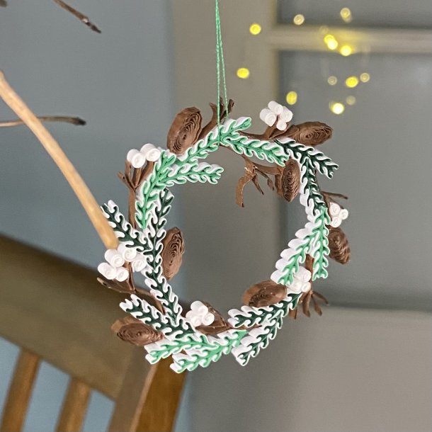 Instruktion Quilling Krans Vinter