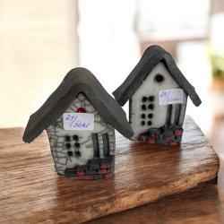 2 stk keramik-huse 7 cm