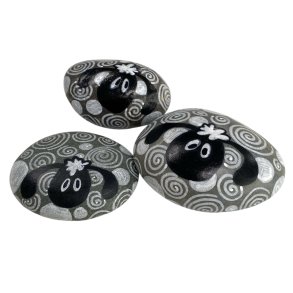 3 stk sten-f�r 8-10 cm