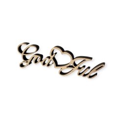 Laserskret tr-tekst God Jul