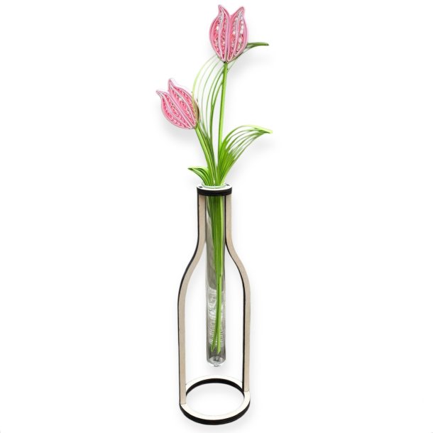 Trflaske med glas 16 cm 