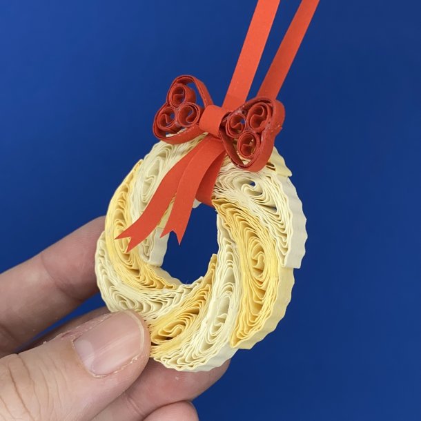 Instruktion Quilling Vaniljekrans med sljfe