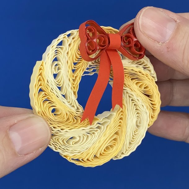 Instruktion Quilling Vaniljekrans med sljfe